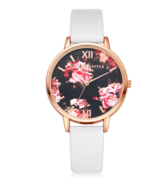 High Quality Fashion Leather Strap Rose Gold Women