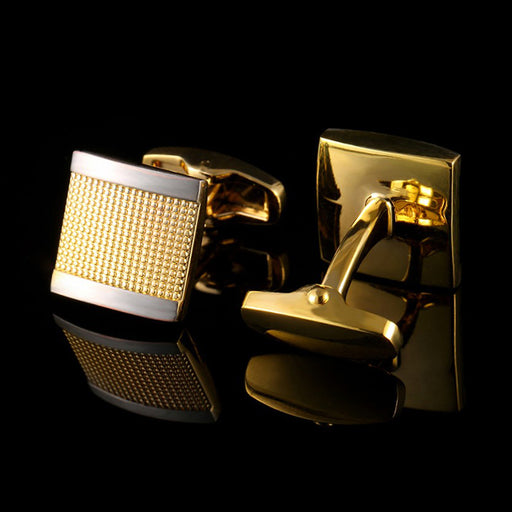 High Quality Gold French Cufflinks Men's Suit Shirt Cuff Buttons