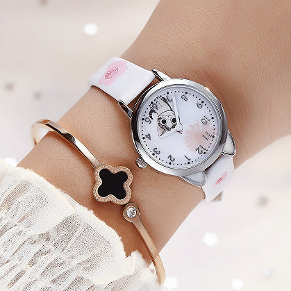 Cartoon little cute cat watch