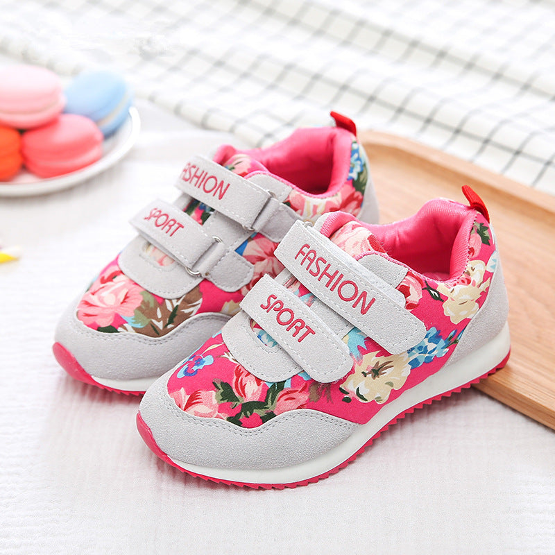 Floral warm sneakers