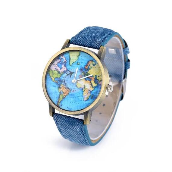 Explosive Model Airplane Ladies Watch Denim Belt