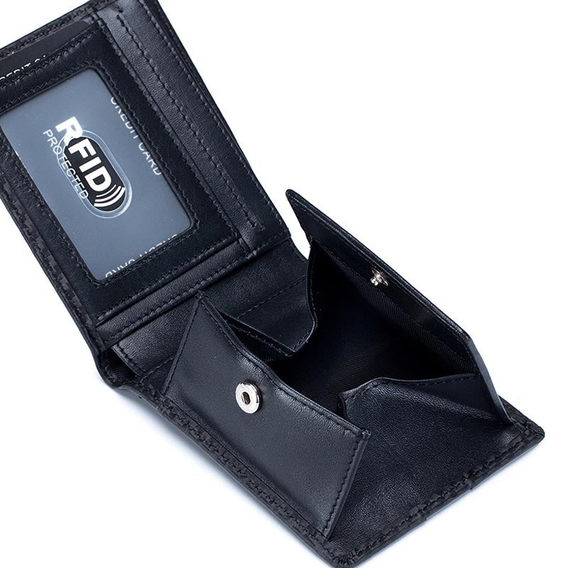 Fashion Ultra-thin Short Men's Leather Wallet