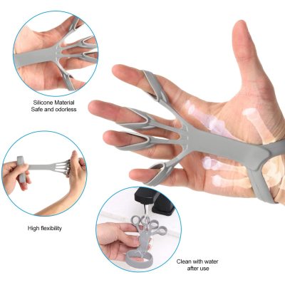 Silicone Wrist Stretcher Finger Exercise Trainer Finger Tension Circle Five Fingers