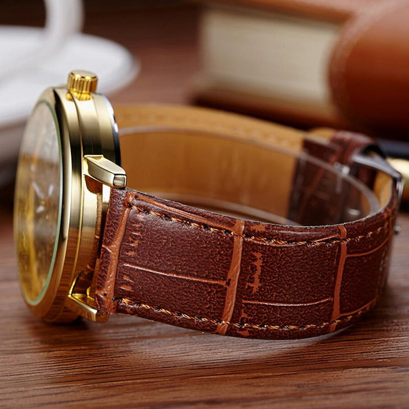 Hollow waterproof creative female watch