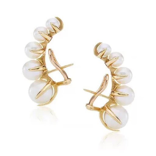 Michel Lobe Wrap Stud Earrings