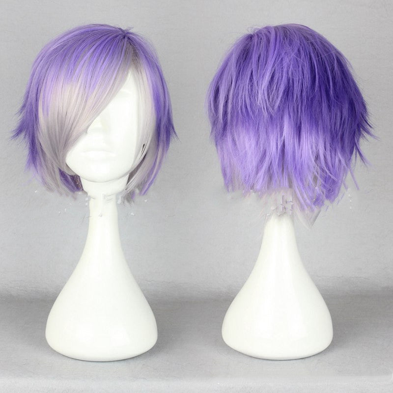 Gradient color cosplay wig