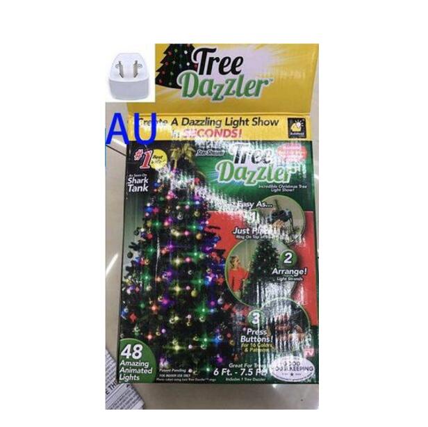 64 and 48 Light Dazzler Shower Tree Light Show of Christmas Tree