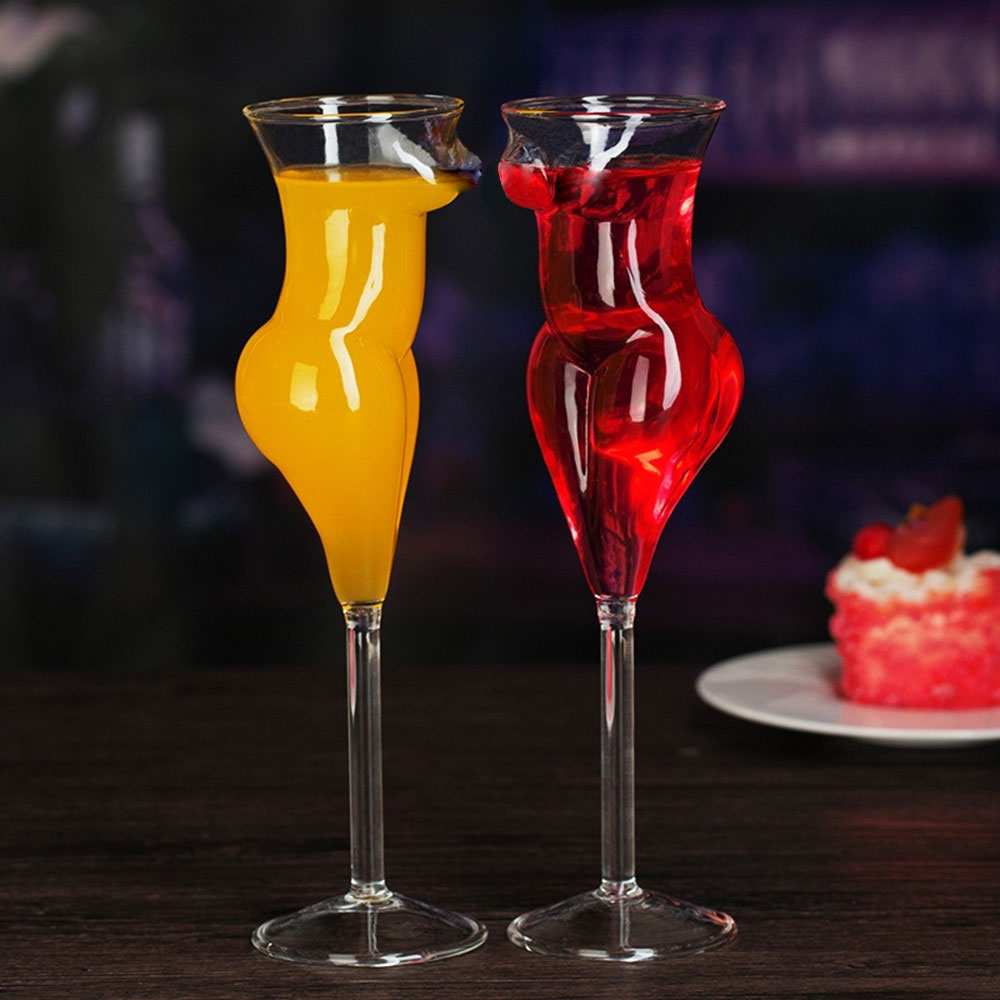 201-300Ml Creative Crystal Sexy Naked Glass Cup Stylish Red Wine Glass Vodka Shot Cup Whiskey Glassware Drinking For Barware