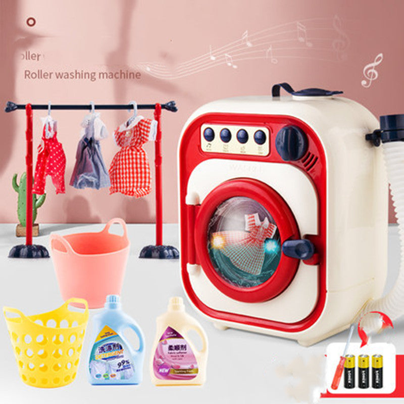 Children's washing machine toy set electric