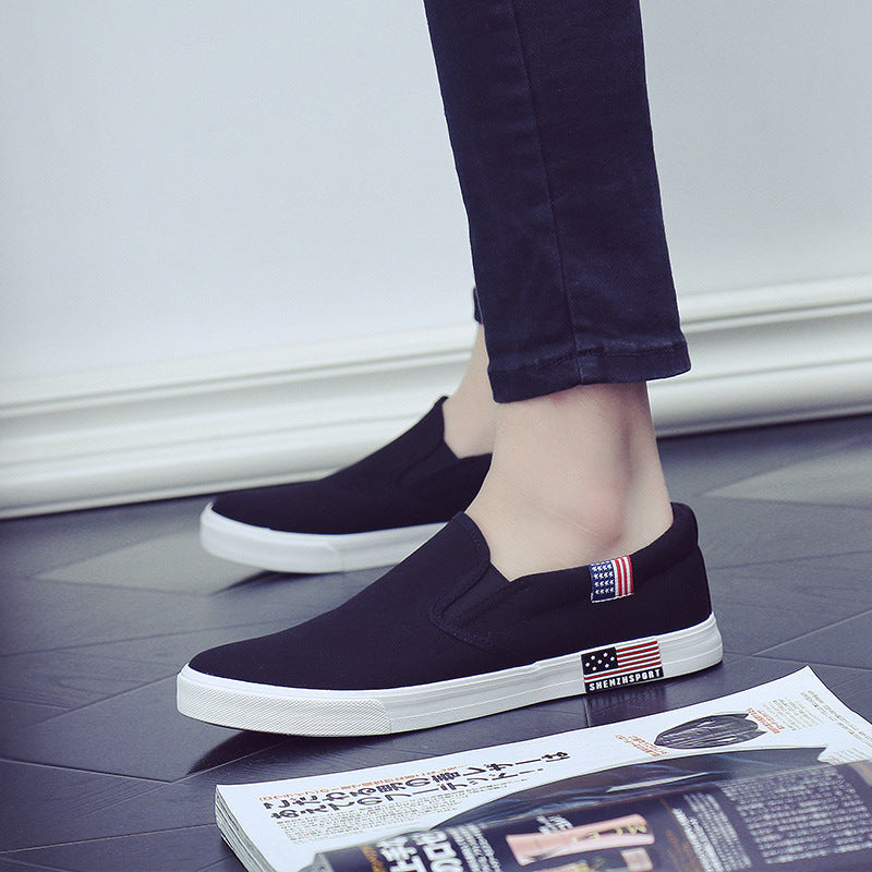 One-step canvas shoes