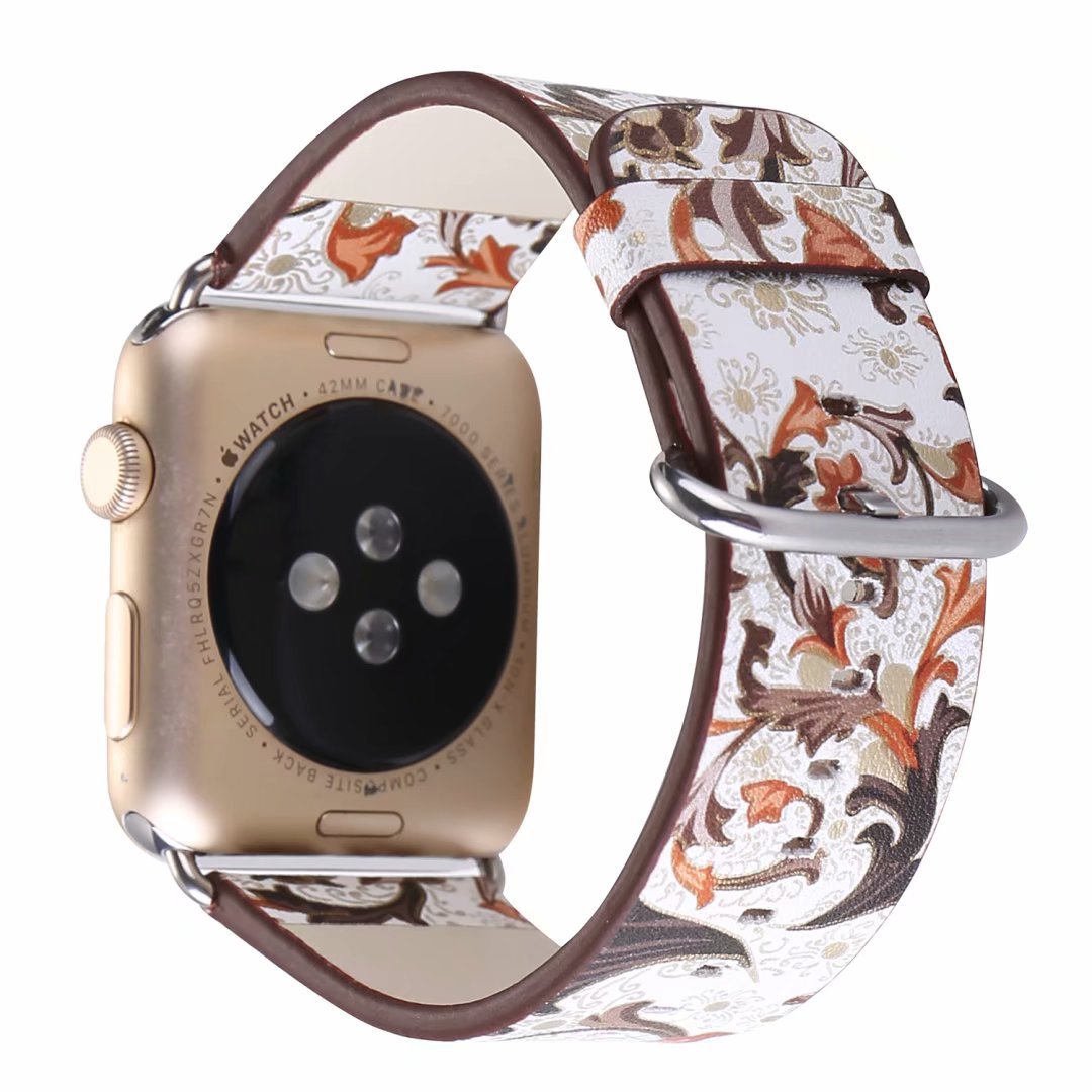 Phoenix flower strap universal leather watch