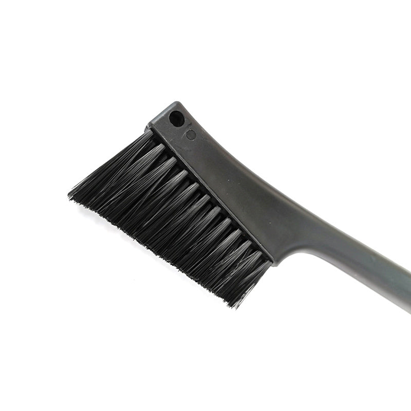 Grinding Machine Double Head Brush Plastic Handle Soft Hair Coffee Machine Cleaning Brush