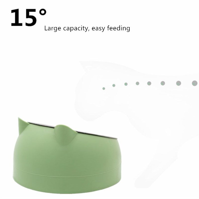 Protective Cervical Cat Bowl Oblique Mouth Pet Bowl