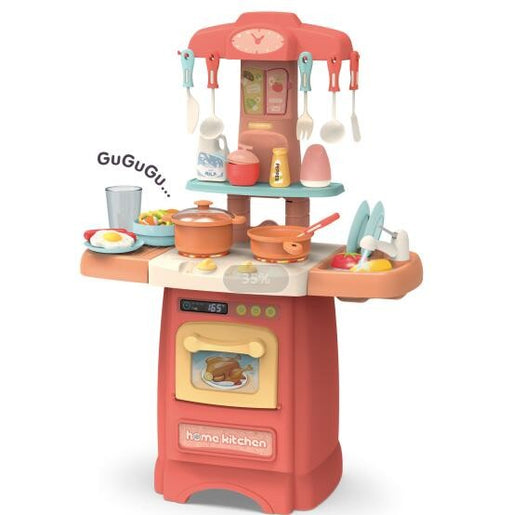 Role Play Kids Kitchen Playset With Real Cooking And Water Boiling Sounds