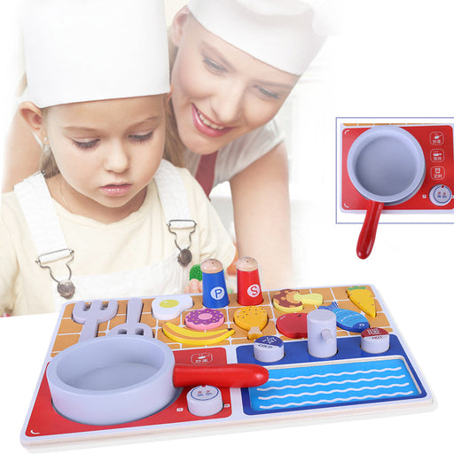 Gourmet Pretend Play Kitchen Starter Accessories Wooden Play Set