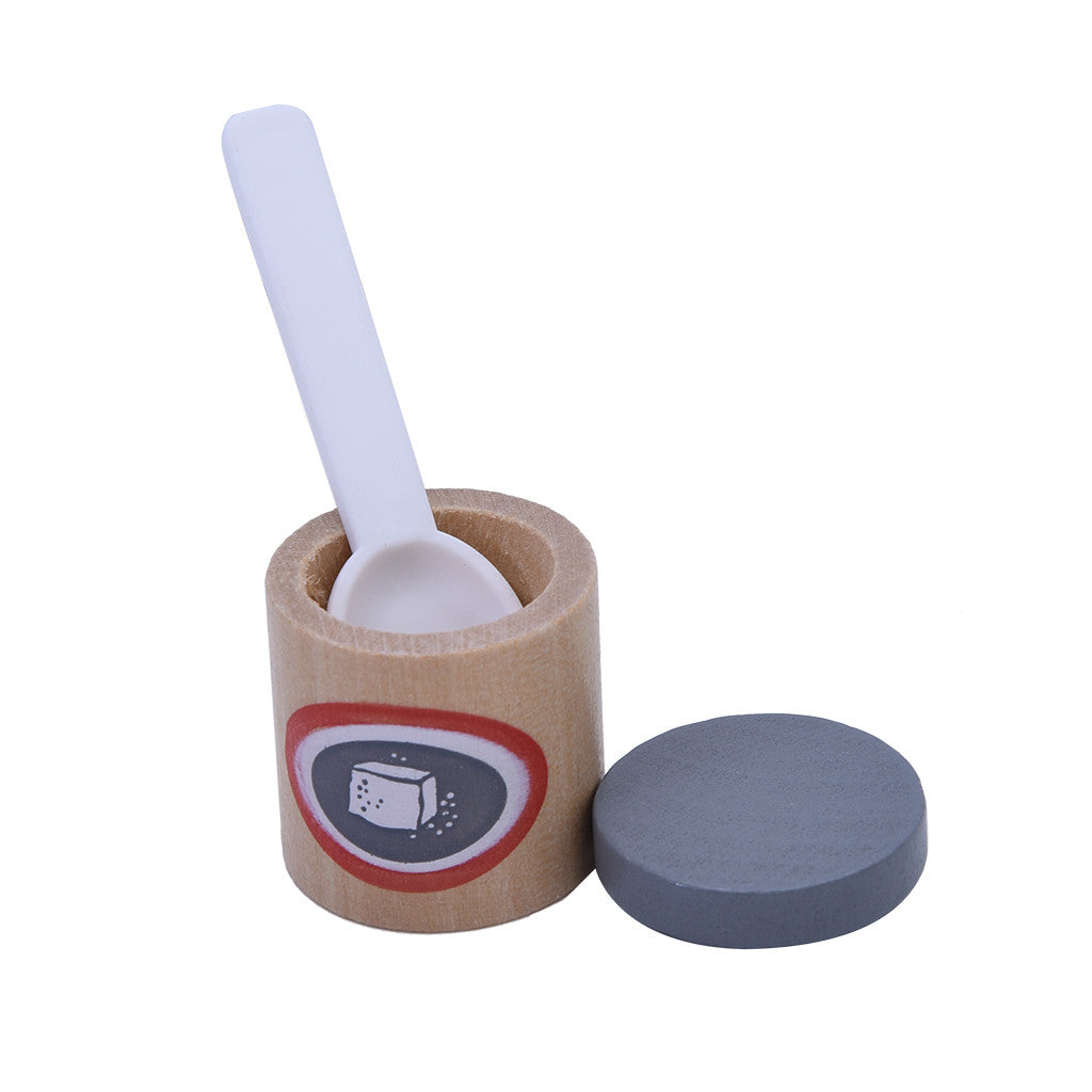 Wooden Simulation Coffee Maker Toy Set With A Dial To Indicate The Size Setting