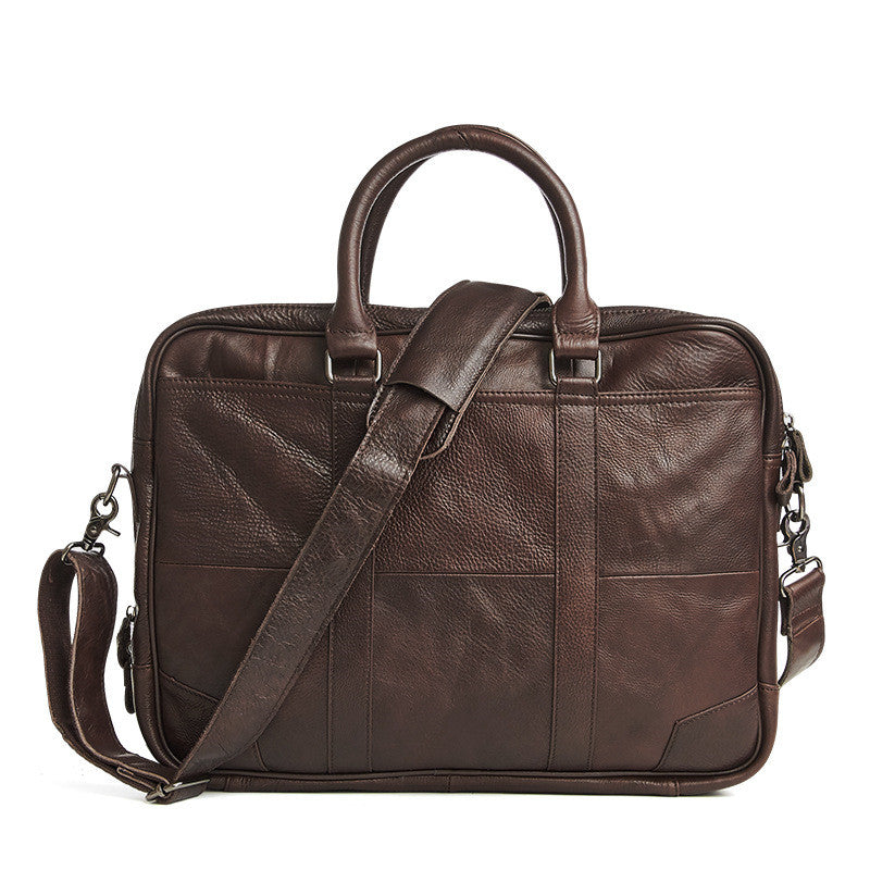 Leather Men's briefcase