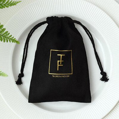 Flannel Jewelry Packaging Drawstring Drawstring Pocket Mobile Power Earphone Storage Bag