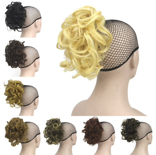 European and American wigs, shrapnel, ponytail, fluffy hair bag, curling iron, hair extension, short hair wig