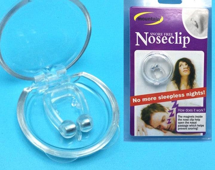 Silicone Magnetic Anti Snore Stop Snoring Nose Clip Sleep Tray Sleeping Aid Apnea Guard Night Device