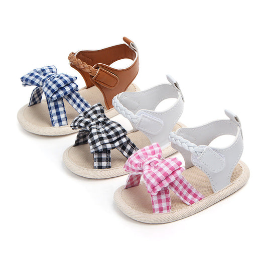 New summer 0-1 years old female baby sandals soft bottom princess shoes non-slip baby toddler shoes