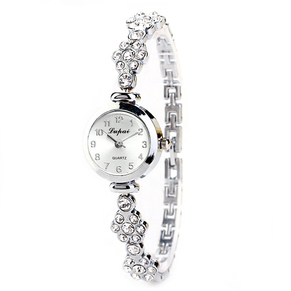 Ladies flower bracelet watch