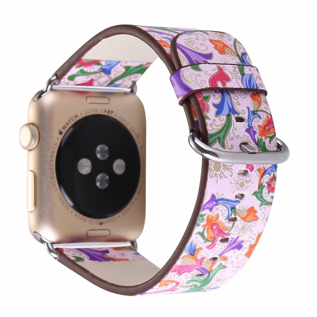 Phoenix flower strap universal leather watch