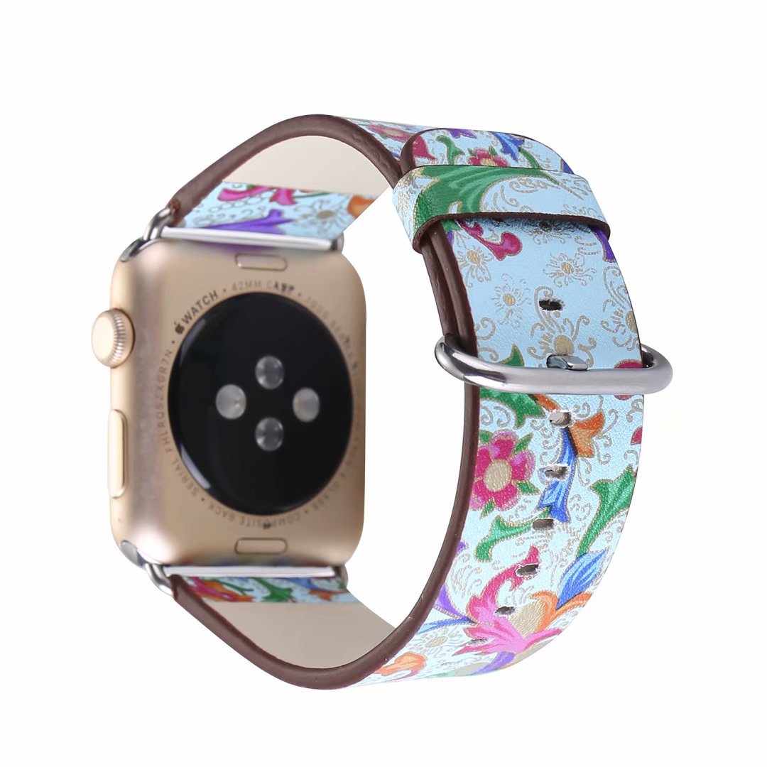 Phoenix flower strap universal leather watch