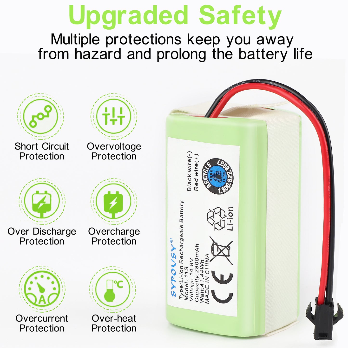 Lithium Battery 2800MAH 14.8V