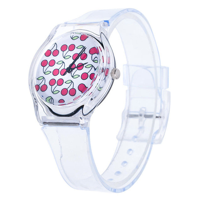 Plastic Transparent PVC Watch Small  Watch Ladies