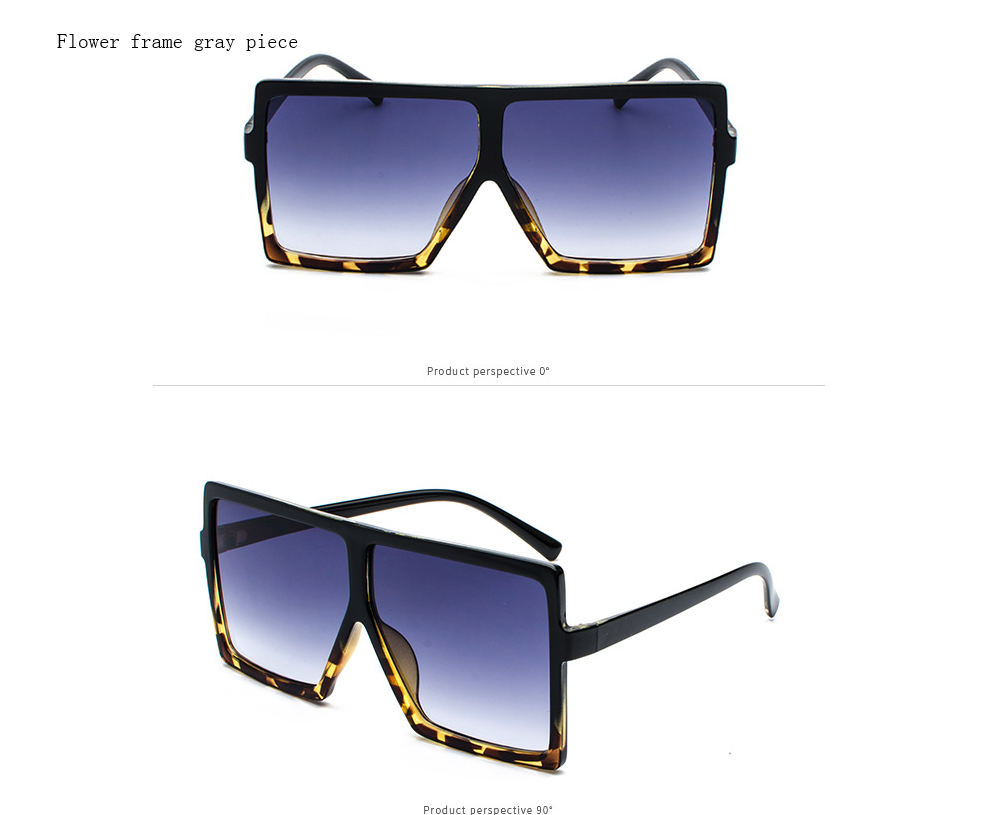 European and American Fashion Big Box Sunglasses