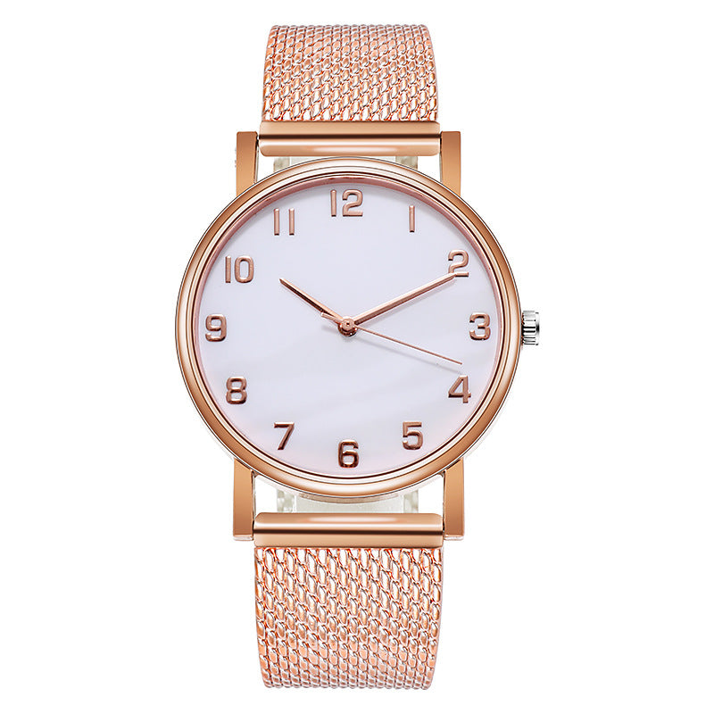 Ladies Mesh trap Quartz Watch Casual Simple Digital Female Watch