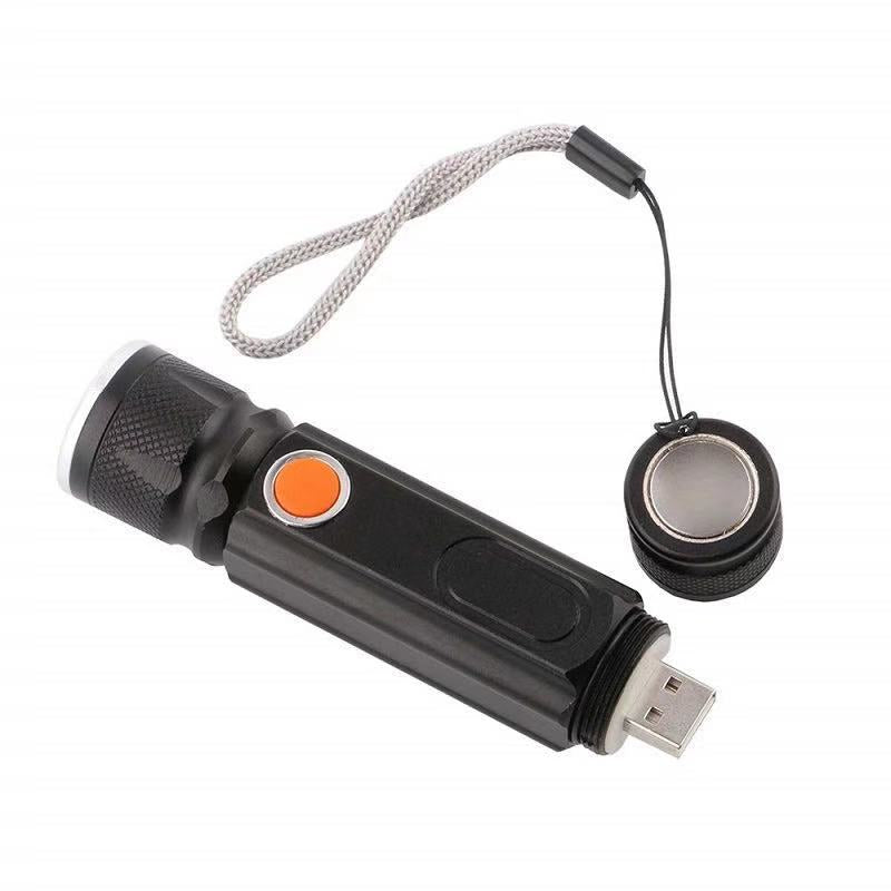 T6 COB Strong Light USB Flashlight