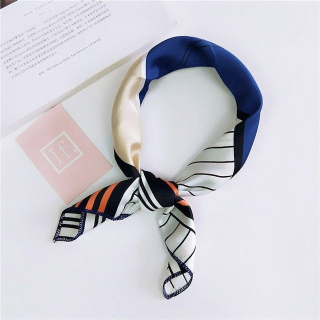 Ladies Head and Neck Scarf Satin Headband Bandage Headband