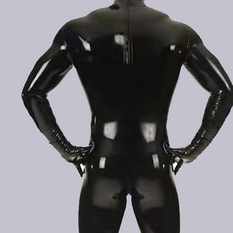 Latex Ammonia Body Shaper Mirror Shiny Leather One-Piece Bodysuit