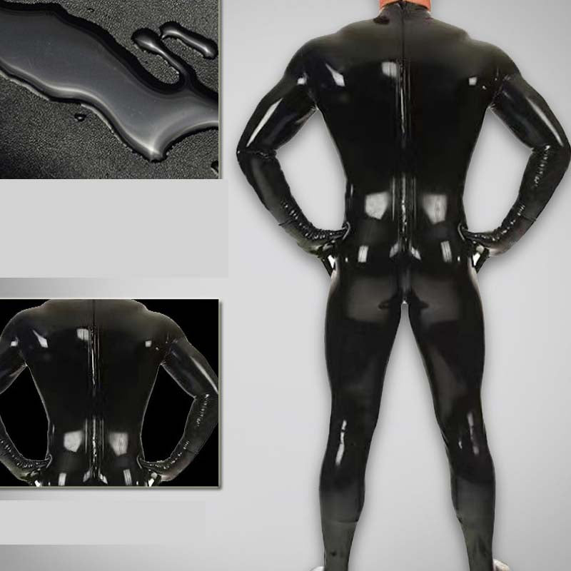 Latex Ammonia Body Shaper Mirror Shiny Leather One-Piece Bodysuit