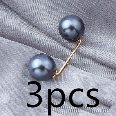 Anti-light Brooch Skirt Waist Button Nail Pearl