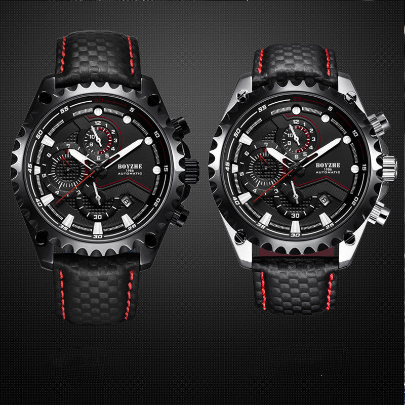 Multifunctional Large Calendar Luminous Waterproof Mechanical Watch