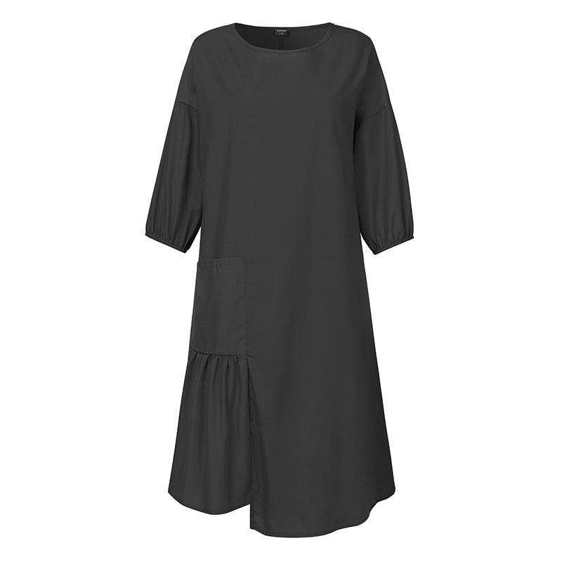 European And American Women's Cute Loose Shirt Cloth Dress