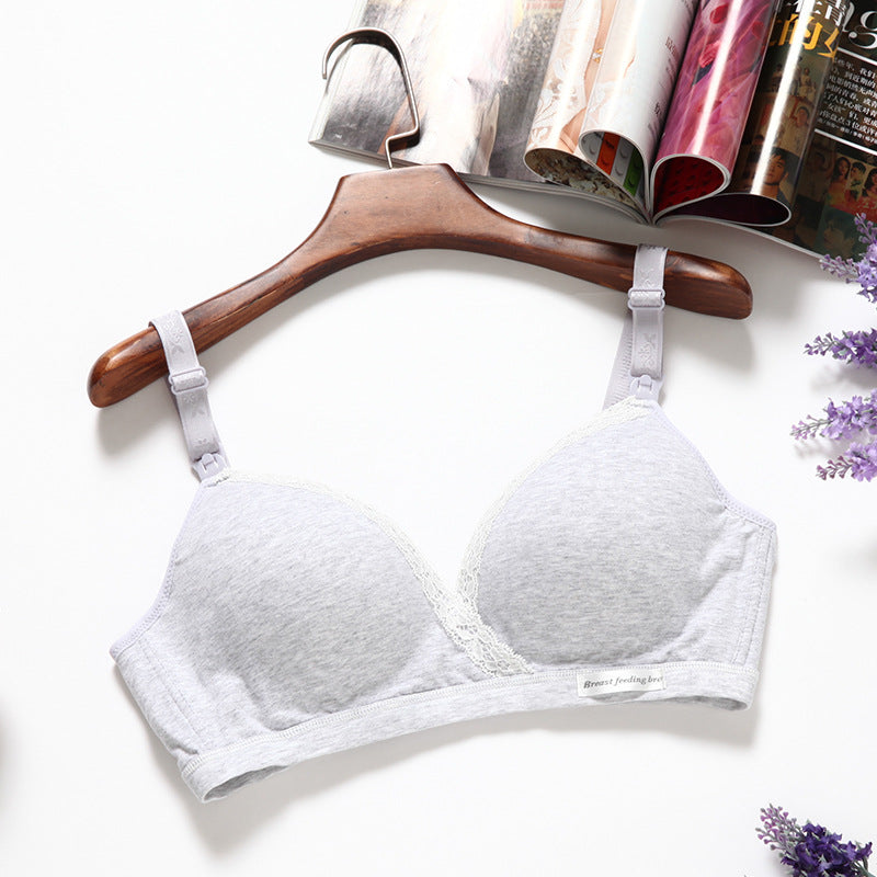 Cross-type Breastfeeding Bra, No Steel Ring, Double Buckle, Breastfeeding Underwear For Pregnant Women