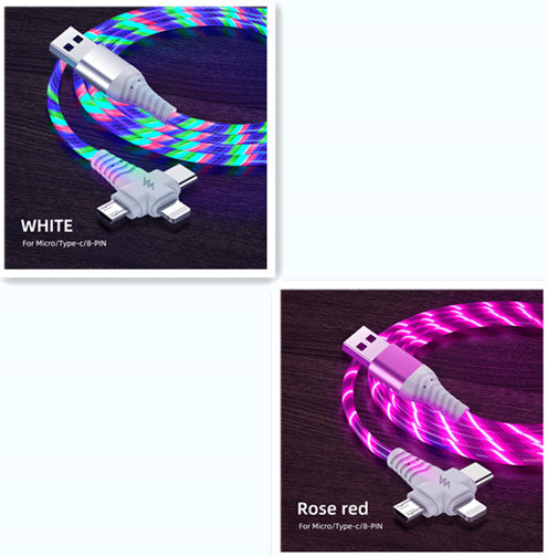 Fast charging cable aluminum alloy streamer data cable