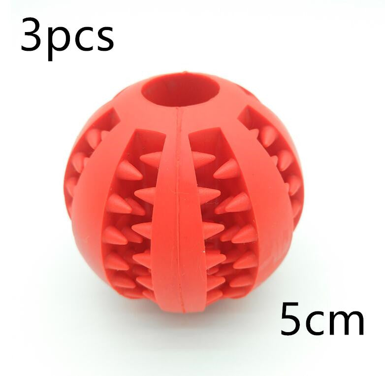 Pet Slow Feeder Dog Toy Cute Funny Rubber Dog Ball Toy