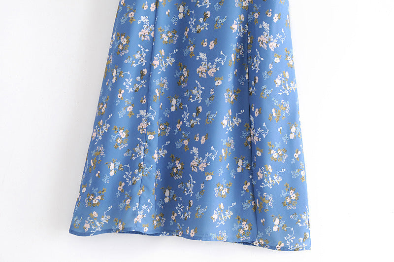 European and American spring female floral dress