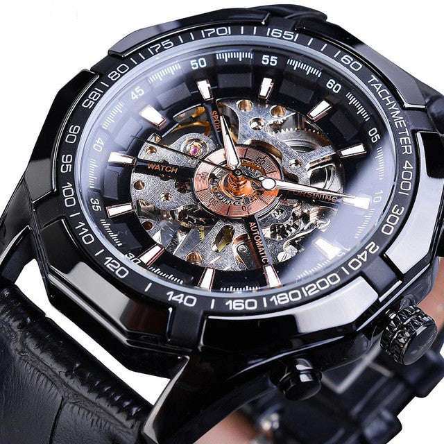 A Drop Shipping Forsining Watch Men's Fashion Casual Classic Popular Waterproof Manual Mechanical Watch