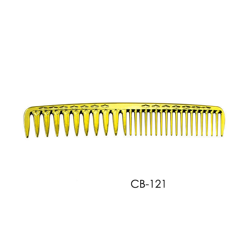 Electroplated Golden Hair Comb Professional Hairdresser Hair Salon Styling High Temperature Comb