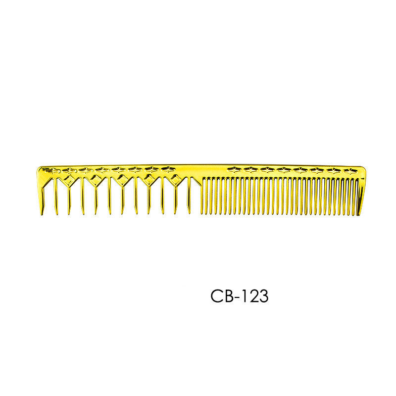 Electroplated Golden Hair Comb Professional Hairdresser Hair Salon Styling High Temperature Comb