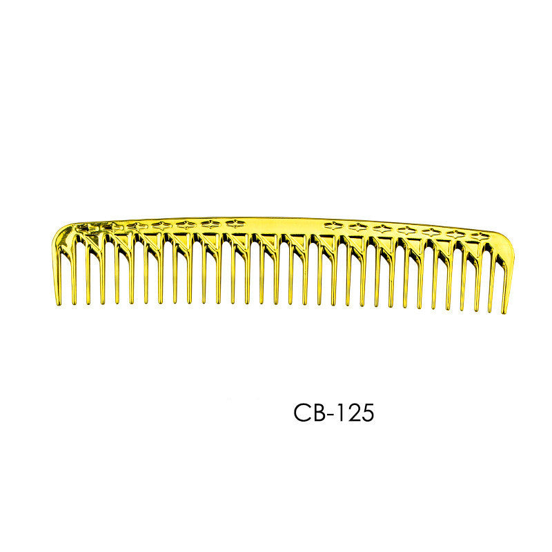 Electroplated Golden Hair Comb Professional Hairdresser Hair Salon Styling High Temperature Comb