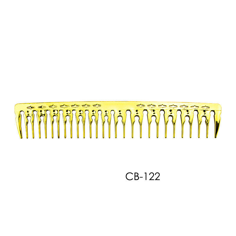 Electroplated Golden Hair Comb Professional Hairdresser Hair Salon Styling High Temperature Comb