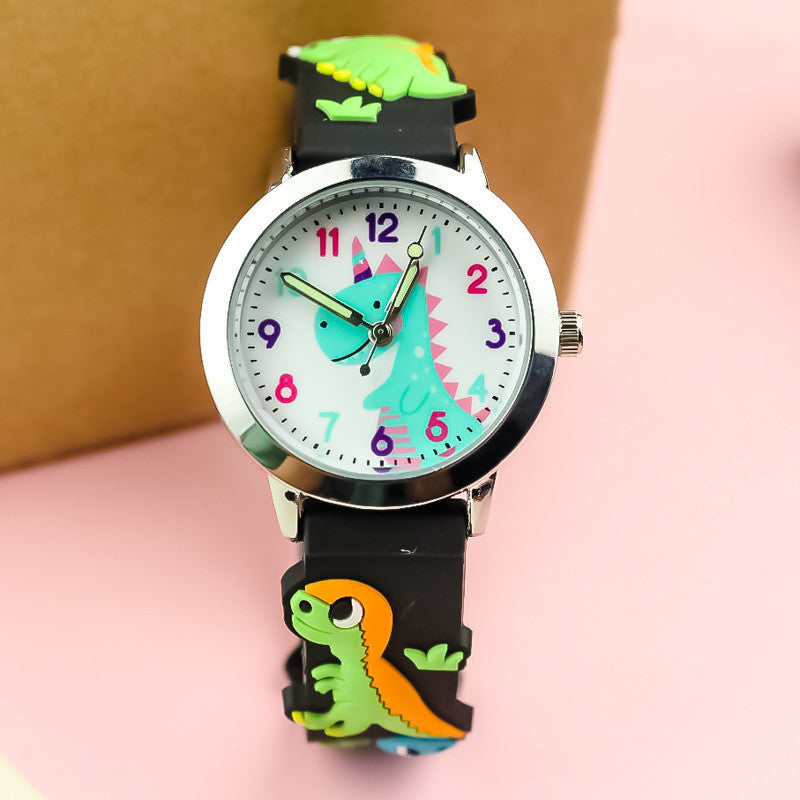 3D Silicone Dinosaur Children's Watch