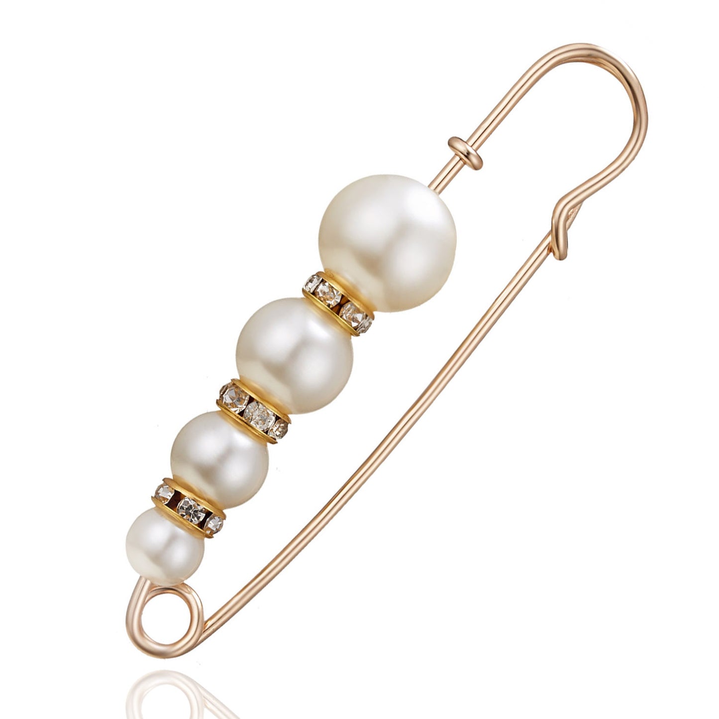 Creative New Pearl Horizontal Big Brooch